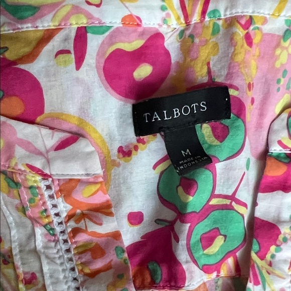 Cotton Pintuck Popover - Abstract Floral - Picture 2 of 9